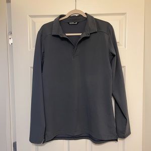 Grey Arc’teryx long sleeve men’s polo. Size Medium, Used in great condition